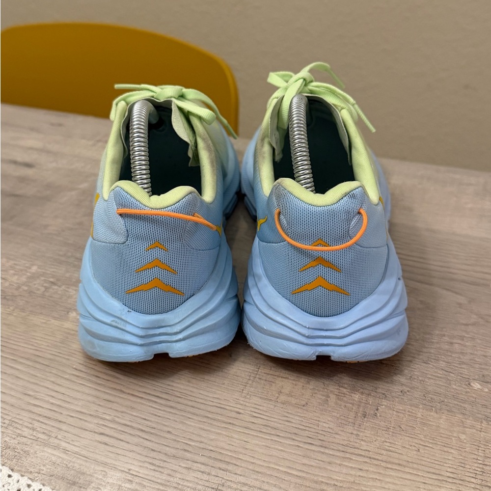 Hoka Athletic Shoes in Light Green, Pale Blue & Orange - Picture 7 of 7